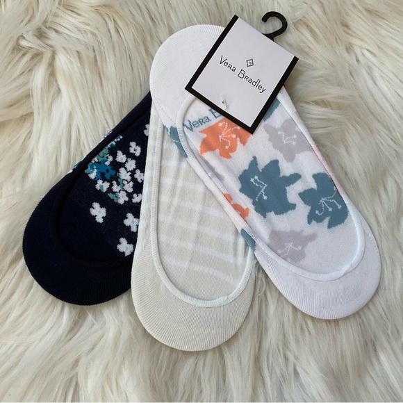 Vera Bradley Low-Cut Liners Socks - NWT x6 Pairs - Tropical Floral - Picture 4 of 7